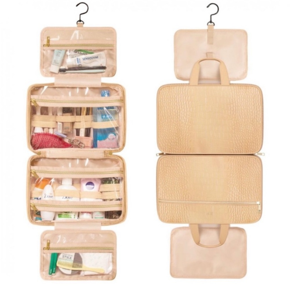 Dot&Dot  Toiletry Bathroom Bag - Hanging Travel Toiletry Bag for Women - Men's